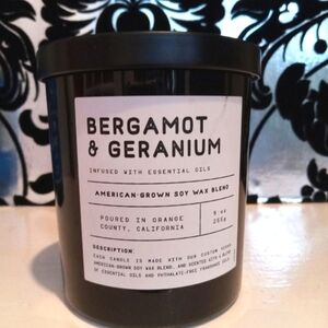 Bergamot & Geranium Soy Wax Blend Candle